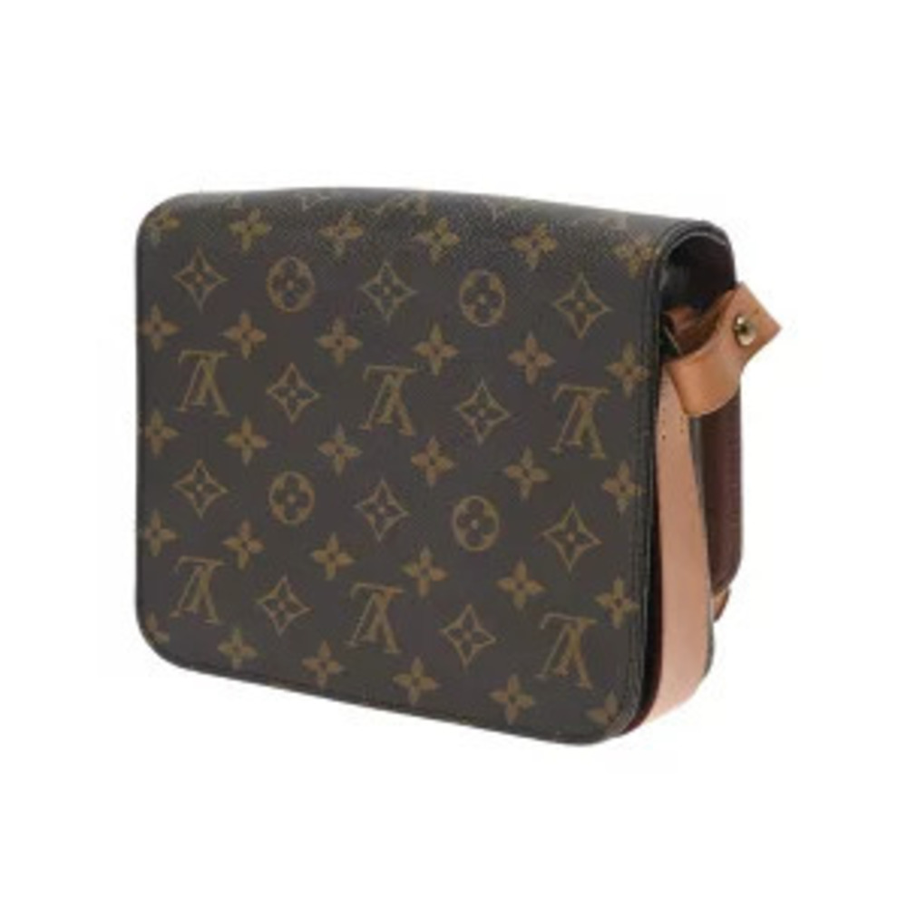 Louis Vuitton Shoulder Cartouchiere Canvas Marron Monogram Bag